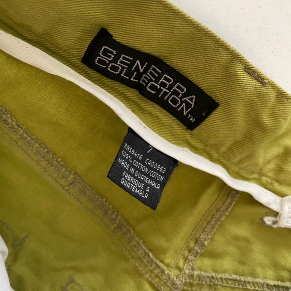 Vintage 80s Generra Collection High Waisted Shorts Size 7 Green - Picture 5 of 9